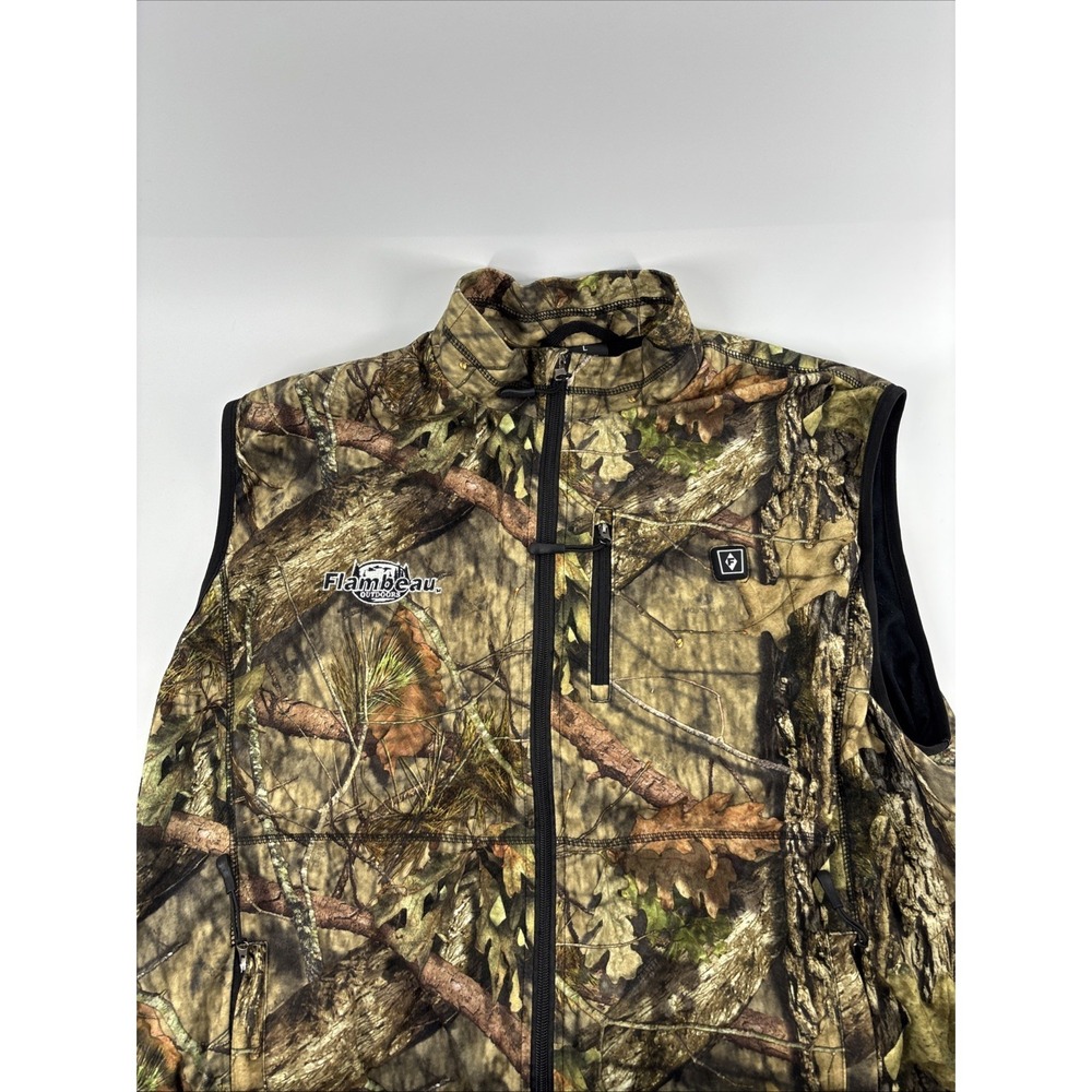 Flambeau Outdoors Heated Men's L Real Tree Camo Vest No Battery